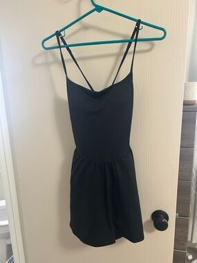Black Spaghetti Strap Romper